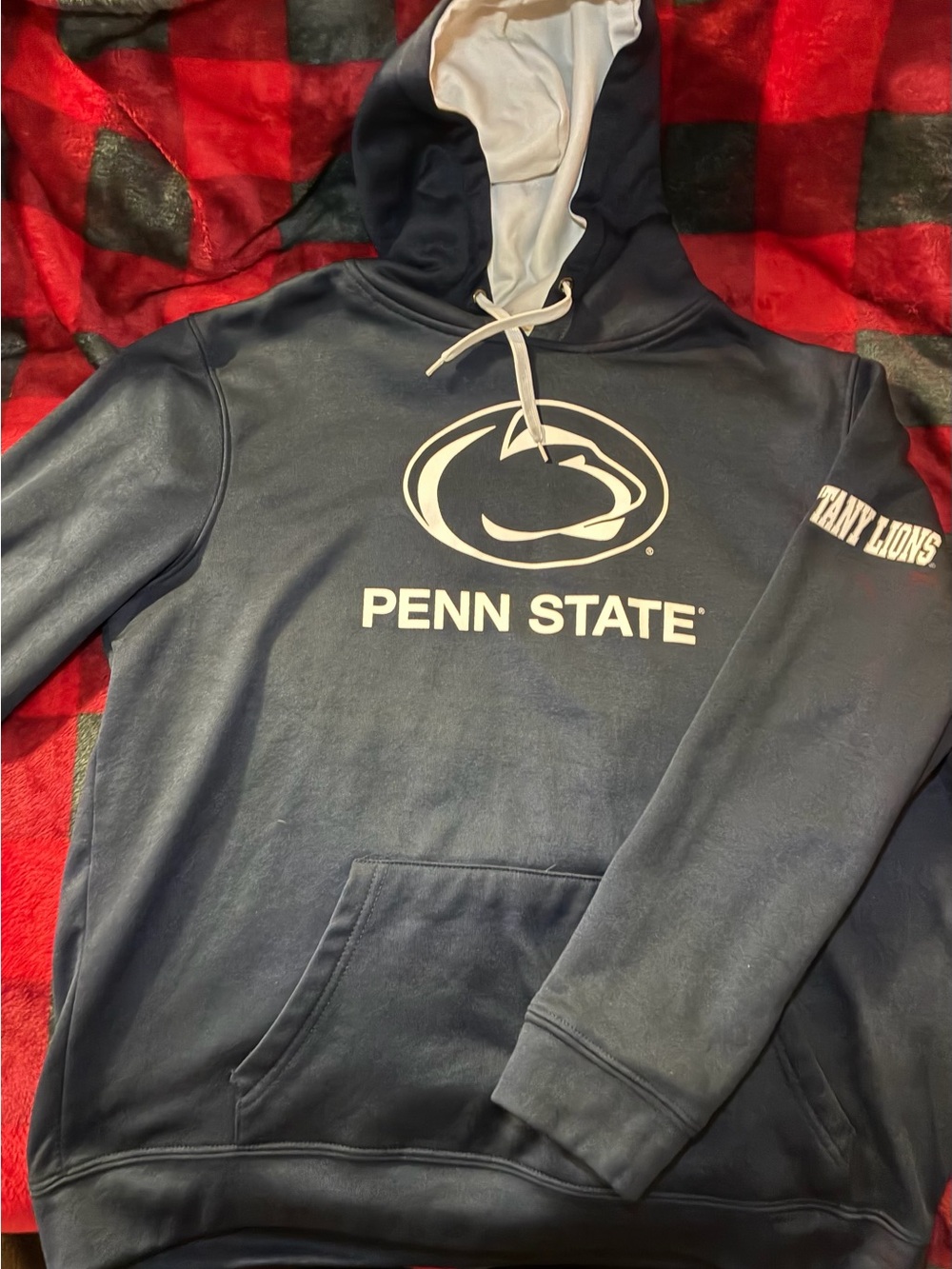 Colosseum Navy and White Penn State Hoodie